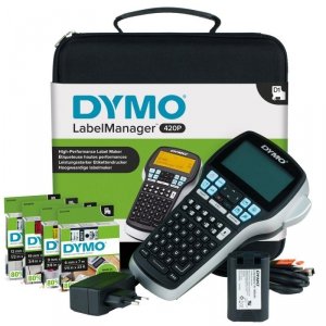 DYMO LabelManager 420P in case,  ABC keybboard gr