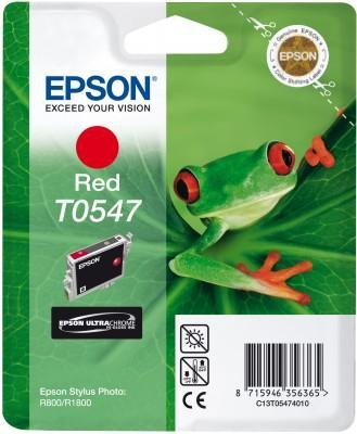Wkład czerwony do Epson Stylus Photo R800/R1800 400 str. T0547