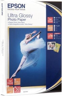 Papier Epson Ultra Glossy Photo Paper,10x15, 300g/m2, 50 kartek. S041943