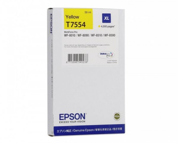 Epson Tusz T7554 XL Yellow 39ml