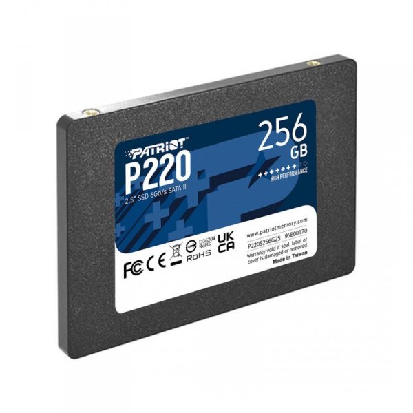 SSD Patriot P220 256GB SATA3 2,5&quot;