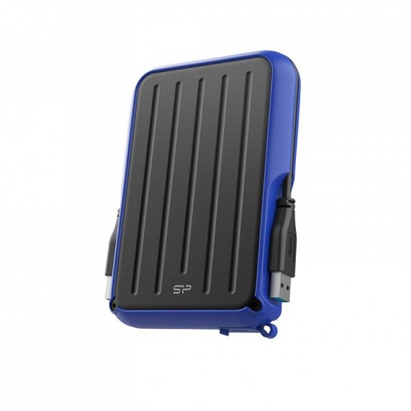 Dysk zewnętrzny HDD Silicon Power Armor A66 (4TB; 2,5&quot;; USB 3.2; Blue; SP040TBPHD66LS3B)