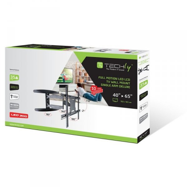 Techly ICA-PLB 171L uchwyt do telewizorów 165,1 cm (65&quot;) Czarny
