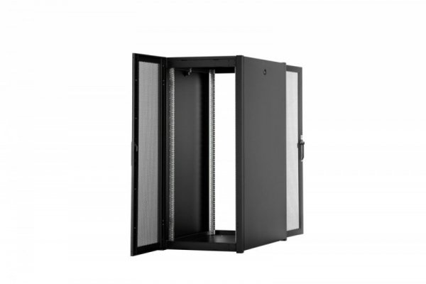 Digitus Szafa sieciowa stojąca Hyper Pro 19" 26U rack 600x1000, drzwi przód perforacja, czarna 1000kg