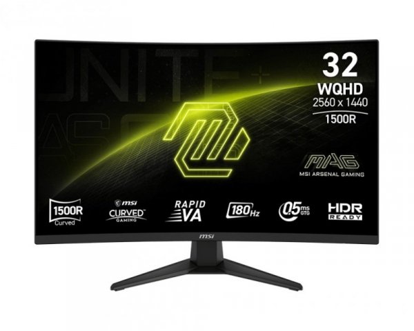 MSI Monitor MAG 321CQF E18 31.5 cala LED/WQHD/LED/Curved/180Hz/czarny
