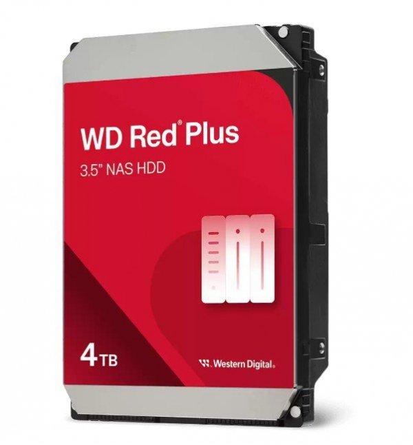 Western Digital Dysk HDD Red Plus 4TB 3,5'' 128MB/5400RPM WD40EFZZ