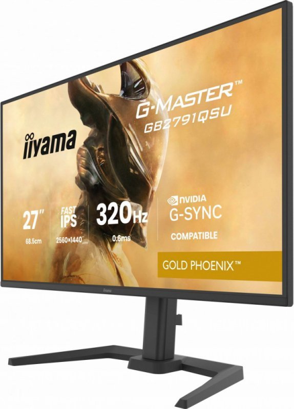 IIYAMA Monitor 25 cali GB2791QSU-B1 0.6ms,DP,2xHDMI 2.1 ,320Hz, Fast IPS,  WQHD,350 cd/m2, USB HUB x4 (2x Type-A, 2x Type-C), G-