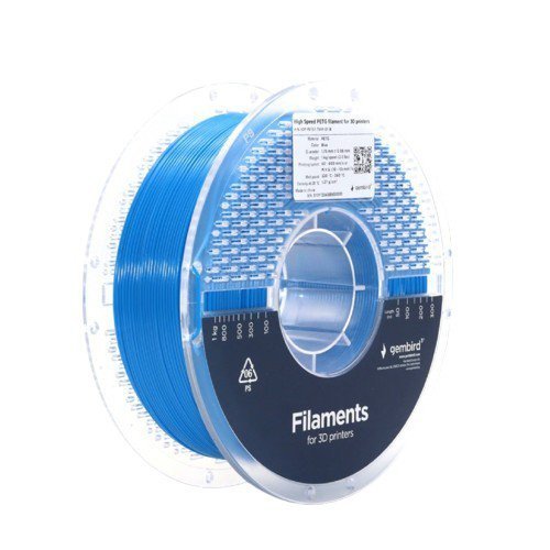 Gembird Filament PETG High Speed, 1,75 mm, 1 kg, niebieski