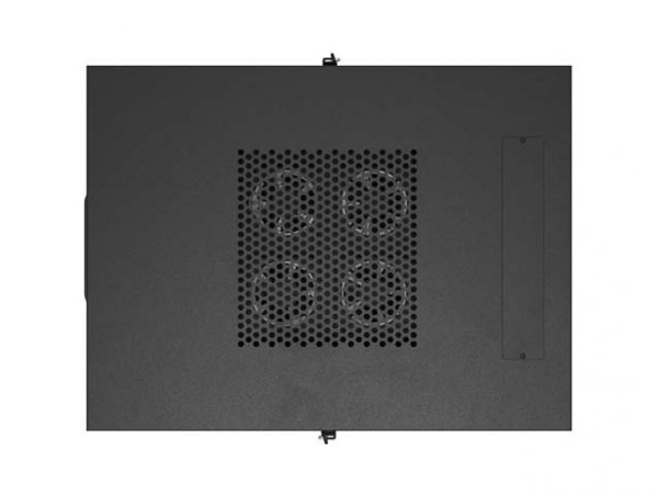Lanberg Szafa instalacyjna rack stojąca 19" 24U 600x800 czarna drzwi perforowane LCD ( Flat pack) V2