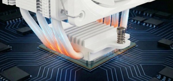 MODECOM Chłodzenie powietrzne Volcano 0C T202 LCD ARGB 120 białe