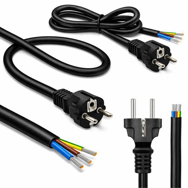 Qoltec Kabel zasilający SCHUKO CEE 7/7 (E/F) | miedź Cu | odizolowany lutowany | 3x1.5mm2 | 1.8m