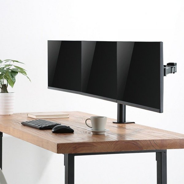 LogiLink Uchwyt na 3 monitory,17 -27 cali, ramie 380mm,3x7kg