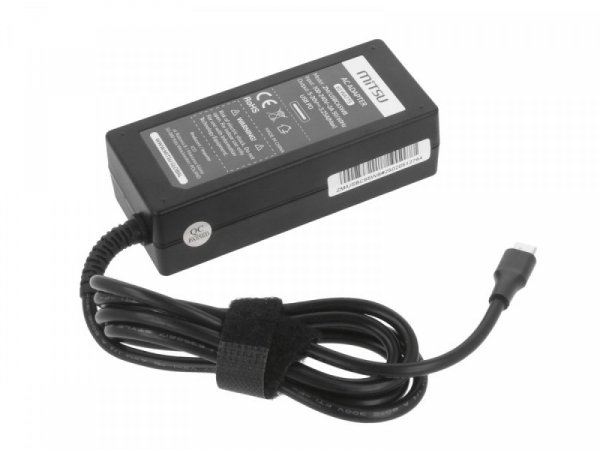 Mitsu Zasilacz ładowarka do laptopa 65W USB-C 5V-9V-12V-15V-20V/3A, 20V/3.25A PD