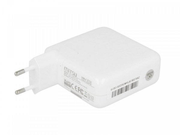 Mitsu Zasilacz ładowarka do laptopa 87W USB-C 5V-9V-12V-15V/3A, 20V/3.25A, 20.2V/4.3A PD