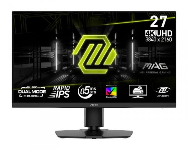 MSI Monitor 27 cali MAG 272URDF E16 UHD/FLAT/160Hz/czarny