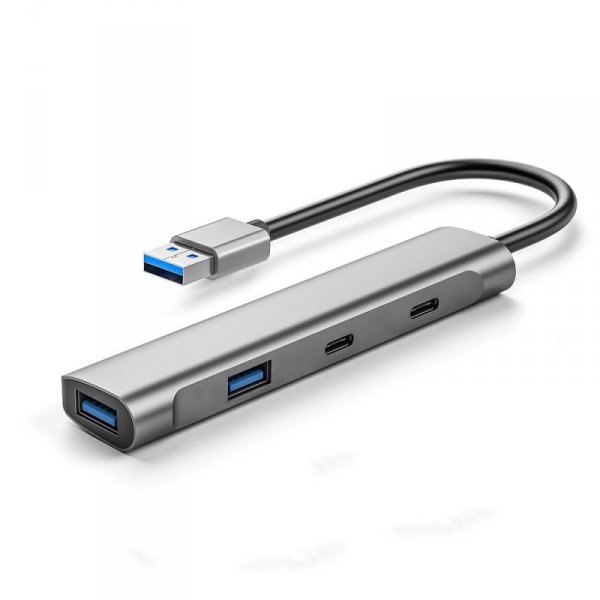 iBOX Hub USB Typ-C 4-portowy 2xUSB-C 5Gb/s + 2xUSB-A 5Gb/s