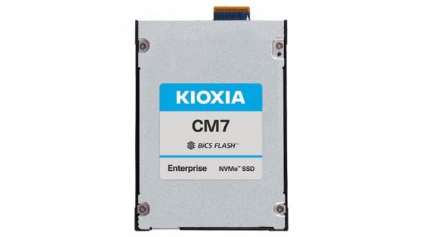 Kioxia Dysk SSD CM7-V 3200GB U.3 NVMe Gen.5 1x4 2x2 DWPD 3 3D TLC BiCS Flash Enterprise NVMe non-SED SIE PLP