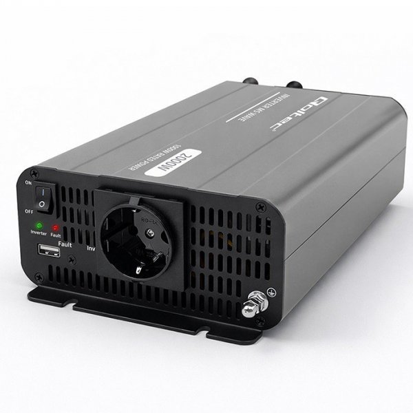 Qoltec Przetwornica napięcia MS Wave | 12V na 230V | 1000/2000W