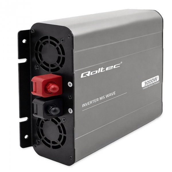 Qoltec Przetwornica napięcia MS Wave | 12V na 230V | 1500/3000W