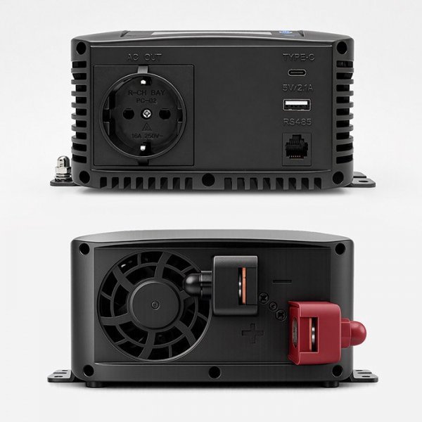 Qoltec Przetwornica napięcia Pure Sine Wave | 12V na 230V |  1000/2000W