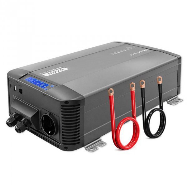 Qoltec Przetwornica napięcia Pure Sine Wave | 12V na 230V | 3000/6000W
