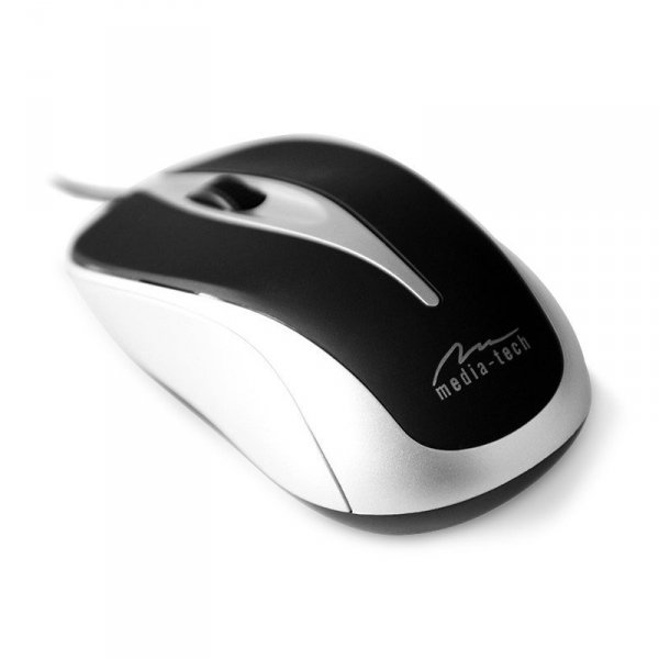 Media-Tech Mysz optyczna PLANO MT1091S (Srebrna)