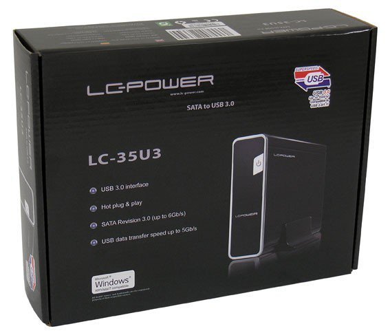 LC-POWER OBUDOWA 3,5&quot; LC-35U3 USB 3.0 SATA-600 CZARNA