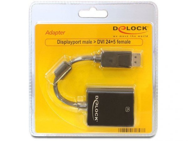 Delock Adapter Displayport(M)-&gt; DVI-I(F)(24+5) 20cm