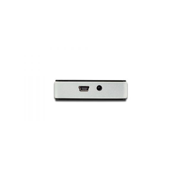 Digitus HUB/Koncentrator 10-portowy USB 2.0 HighSpeed, aktywny, Czarno-srebrny