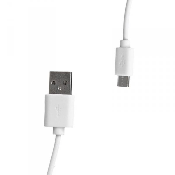 Whitenergy Kabel do przesyłu danych USB micro USB 30cm, biały