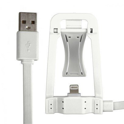 Global Technology KABEL USB z dokowaniem iPhone 6/6s/5/5s biały