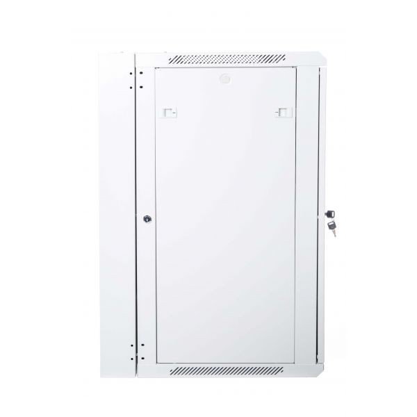 Digitus Szafa wisząca dwusekcyjna 19 15U 759/600/600mm, drzwi szklane, szara (RAL 7035), zmontowana