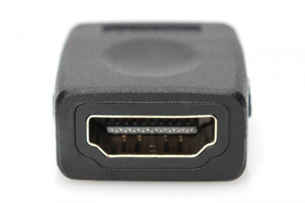 Digitus Adapter HDMI HighSpeed z Ethernetem 4K 60Hz UHD Typ HDMI A/HDMI A Ż/Ż Czarny