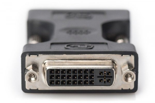 Digitus Adapter DVI-D DualLink WQXGA 30Hz Typ DVI-D (24+1)/DVI-I (24+5) M/Ż Czarny