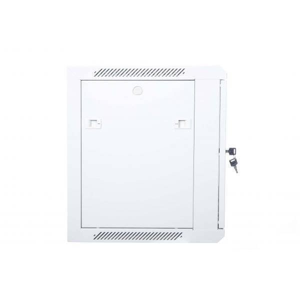Digitus Szafa wisząca jednosekcyjna 19 9U 501/600/450mm, drzwi metalowe, szara (RAL 7035), zmontowana