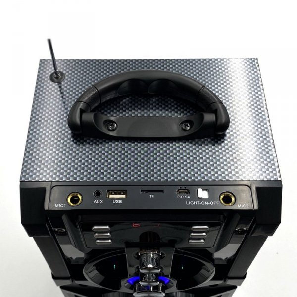 Media-Tech Głośnik PARTYBOX BT MT3150 Karaoke/Bluetooth 5.0/FM/MP3/USB/AUX/LED/USB-C/RMS 18W/PMPO 800W.