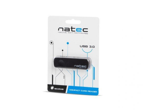 Natec Czytnik kart pamięci Natec SCARAB SD/Micro SD USB 3.0 czarny