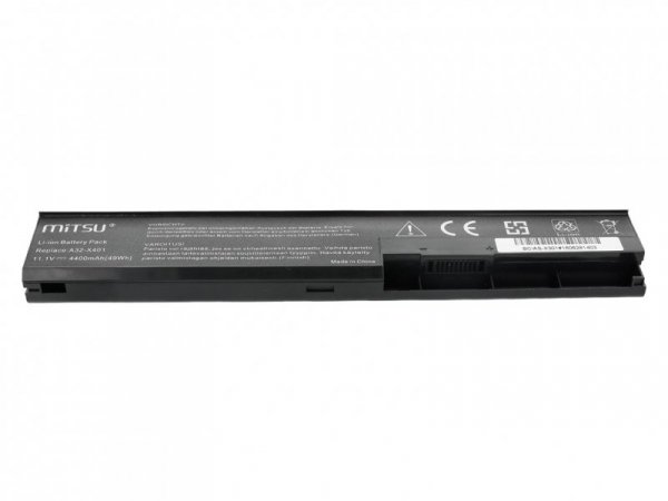 Mitsu Bateria do Asus X301, X401, X501 4400 mAh (48 Wh) 10.8 - 11.1 Volt