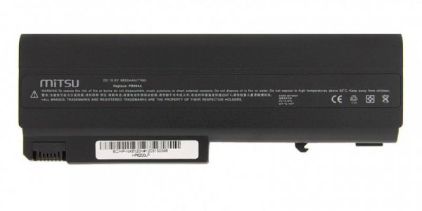 Mitsu Bateria do HP nc6100, nx6120 6600 mAh (71 Wh) 10.8 - 11.1 Volt