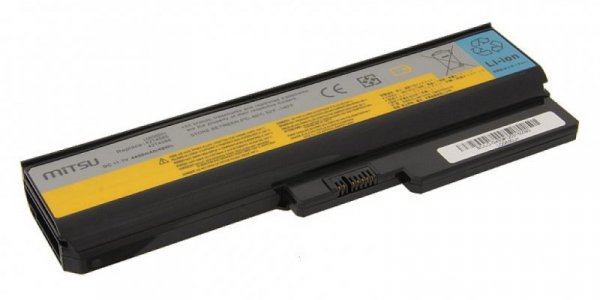 Mitsu Bateria do Lenovo IdeaPad G450, G530, G550 4400 mAh (48 Wh) 10.8 - 11.1 Volt