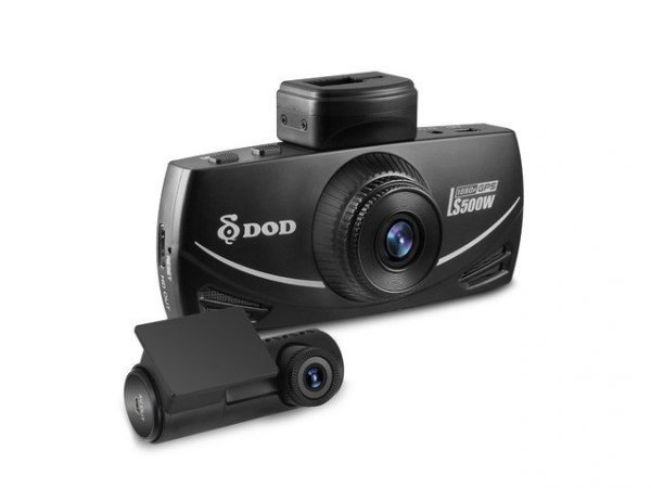 DOD Kamera samochodowa (wideorejestrator) 1080p Full HD LS500W       + tylna kamera