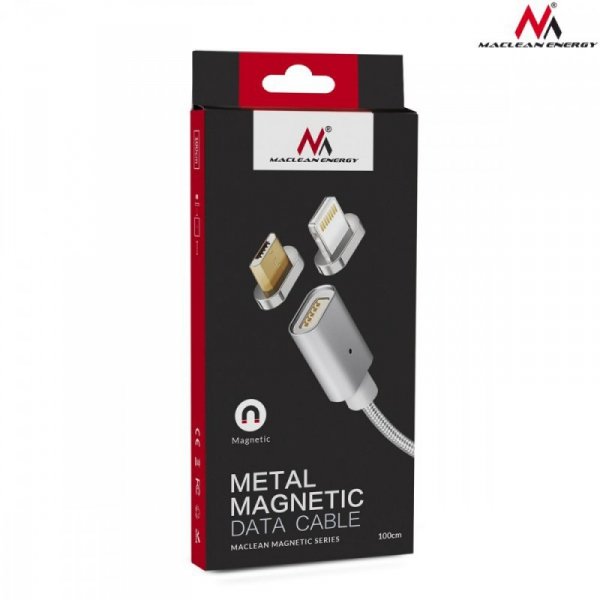 Maclean Kabel micro USB magnetyczny silver MCE160 - Quick & Fast Charge