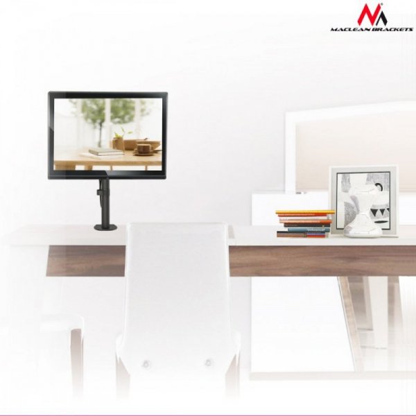 Maclean Uchwyt biurkowy do monitora LCD MC-751  13-32&quot; 8kg vesa 75x75 oraz 100x100