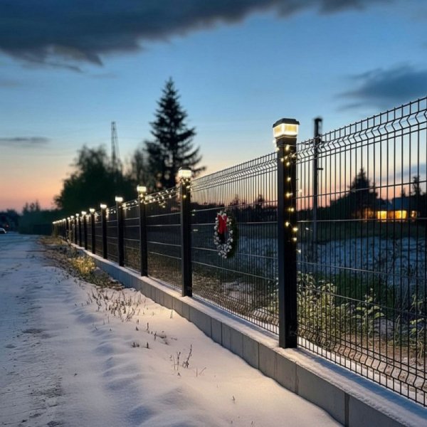 GreenBlue Lampa solarna na słupek LED 80x80 GB127 Daszek kopertowy