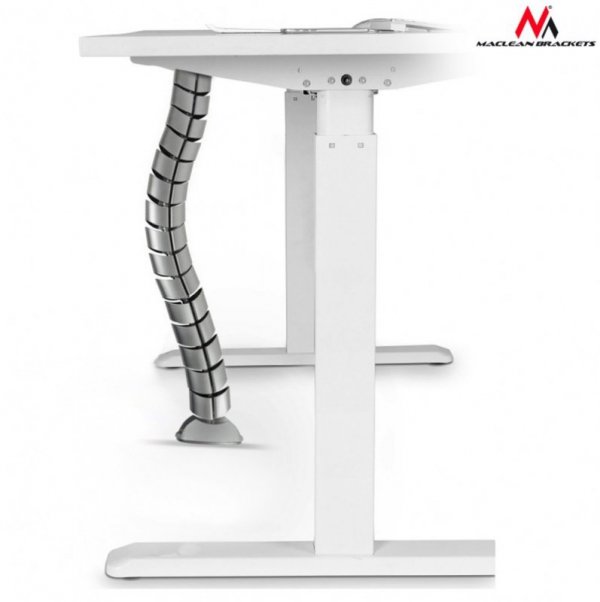 Maclean Organizator maskownica kabli do biurka MC-768 S srebrna