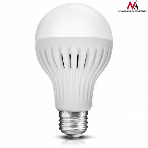Maclean Żarówka LED E27 12W 230V Energy MCE176 WW ciepły biały mikrofalowy czujnik ruchu i zmierzchu