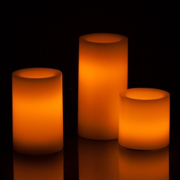 Retlux 3 Lampki LED z naturalnego wosku RLC 31 świeczki 50 75 100