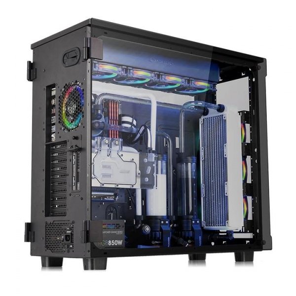 Thermaltake Obudowa View 91 RGB Riing Tempered Glass XL-ATX Super Tower - Czarna
