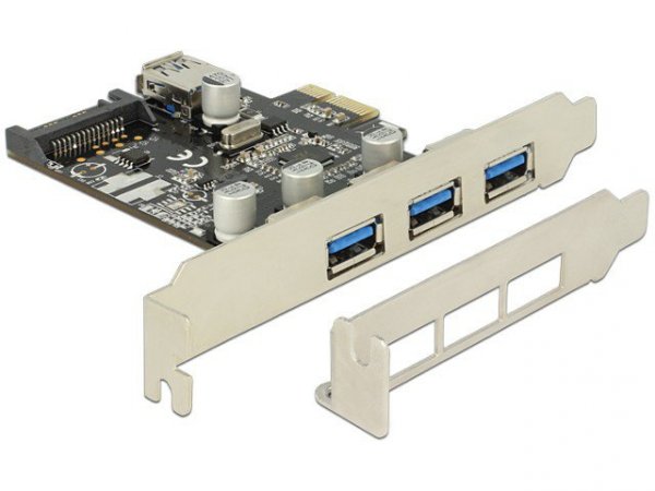 Delock Karta PCI Express -&gt; USB 3.0 3-Port + 1x Internal USB