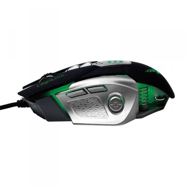 LogiLink Mysz optyczna dla graczy 2400dpi odważniki LED